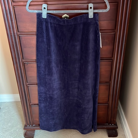 Free People Helen Rib Tube Skirt in Midnight Swim NWT - Picture 3 of 9